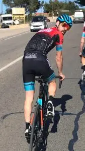Johnny Riding with the Madison Genesis team in Calpe